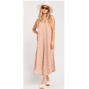 🤍 NWT SMYM Faithy Faith Rippled Tan Jumpsuit